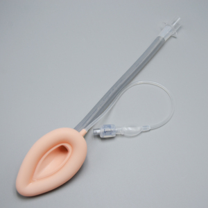 หน้ากากช่วยหายใจแบบซิลิโคนเสริมความแข็งแรงชนิดใช้ครั้งเดียวสำหรับการดมยาสลบ พร้อมปลอกยางสีเนื้อ - Product Image 3