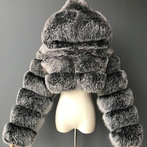Plus Size Oversized Fox <strong>Fur</strong> Layered Hooded <strong>Bolero</strong> Faux <strong>Fur</strong> Cropped <strong>Jacket</strong> Luxury Spring Fashion <strong>Jacket</strong> - Product Image 1
