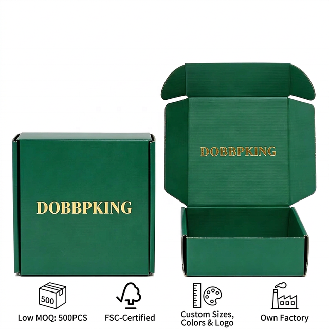 Corrugated Board Paper Packaging Printed Collapsible Paper Box With Buckle Bottom Airplane Folder for Express Shipping