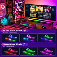 Bande LED rétroéclairée USB pour PC, synchronisation avec le moniteur, contrôle logiciel RGBIC, PCB 0,95 m 1,1 m 1,3 m, barre lumineuse intelligente pour écran d'ordinateur