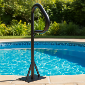 Main courante pour bain à remous, réglable de 35 à 57 pouces, en aluminium, capacité de 600 lb, barrière de sécurité pour piscine avec design rotatif à 360° - Product Image 2