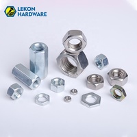 Écrous hexagonaux en acier inoxydable SS304 DIN 934, M3 M4 M5 M6 M8 M10, métriques, écrous hexagonaux, boulons, fixations, quincaillerie, directement de l'usine LEKON