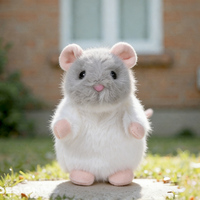 Jouets en peluche souris MEIWEN, super doux, mignons et moelleux, 14/22 cm, personnalisables, rembourrés de coton PP, blanc/gris/marron, OEM/ODM