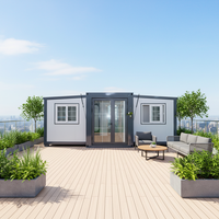 Villa modulaire extensible en acier spécial préfabriqué, maison conteneur de 1 à 4 chambres, qualité de luxe, prix compétitif