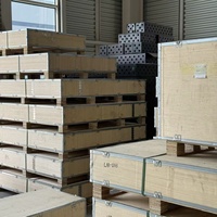 Meja Las Modular 3D Presisi Tinggi Sistem Lubang 5 Sisi Meja Kerja Besi Cor untuk Fabrikasi Logam Industri