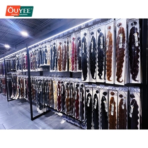Progettazione e Produzione di Scaffalature per Negozi di Parrucchiere, Arredamento Personalizzato in Legno Ingegnerizzato per Boutique di Parrucche - Product Image 2