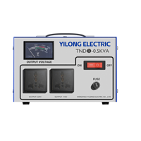 Estabilizador de Voltaje Servoaccionado Monofásico de 0.5kVA SVC AVR TND Tipo Puntero Personalizable para Aplicaciones Domésticas y Comerciales
