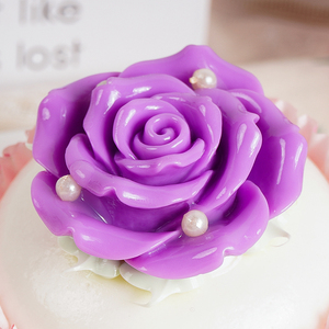 Jouets Squishy en PU en forme de fleur et de cupcake, simulation de pain, pour vitrine de pâtisserie - Product Image 5