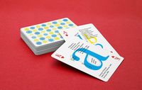 Jeu de cartes éducatives personnalisées imprimées avec du papier durable et un revêtement brillant, impression couleur et emballage en boîte rigide couleur