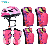 Casque de protection SeeMore OEM pour le ski, le vélo et le skateboard, respirant, 7-en-1, équipement de protection pour le patinage, coudières, genouillères, protège-poignets
