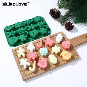 Molde de Silicona Navideño para Chocolate, Fácil de Limpiar, para Hornear Dulces, Copo de Nieve 3D, Caña de Azúcar, Muñeco de Nieve, Árbol, Jengibre - Product Image 5