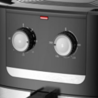 Nouvelle sortie : Friteuse à air électrique manuelle multifonction 8L pour grande famille, sans huile