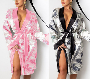 Nuovi Pigiami di Design in Seta e Raso, Accappatoi da Bagno Yes Daddy <span class=keywords><strong>XXL</strong></span> per Donne - Product Image 1