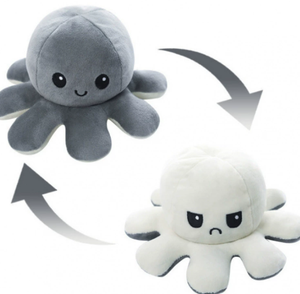 Venta caliente personalizado lindo relleno doble cara Flip Reversible felpa almohada <span class=keywords><strong>pulpo</strong></span> muñecas Reversible peluche Animal juguete - Product Image 4