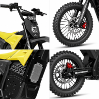 Moto tout-terrain électrique sans balais 58V 1000W avec batterie au lithium, vitesse maximale de 75 km/h