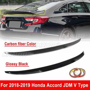 Alerón Trasero para Maletero de Coche, Estilo V, ABS Brillante Negro, Accesorios para Honda Accord 10ª Generación 2018 2019 - Product Image 1