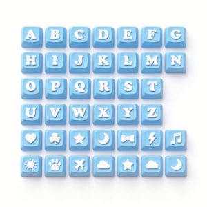 Juego de Teclas Impresas en 3D, Teclas Personalizadas con Letras del Alfabeto, Teclado Kawaii en Tonos Pastel, 40 Piezas, Estilo Mx, Regalo Mecánico - Product Image 5