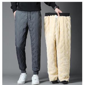 <span class=keywords><strong>Pantaloni</strong></span> Invernali da Uomo in Cashmere di Agnello e <span class=keywords><strong>Velluto</strong></span>, Taglia Grande, Casual, <span class=keywords><strong>con</strong></span> Cappuccio in Cotone - Product Image 2