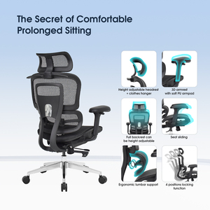 Chaise de <span class=keywords><strong>bureau</strong></span> <span class=keywords><strong>ergonomique</strong></span> à dossier haut de Chine, ensemble <span class=keywords><strong>bureau</strong></span> et chaise de <span class=keywords><strong>bureau</strong></span> professionnel moderne en maille, équipement de mobilier de <span class=keywords><strong>bureau</strong></span> - Product Image 6