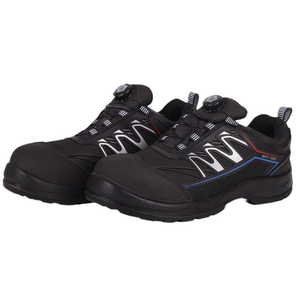 נעלי בטיחות עם מגן פלדה באצבעות, סוליית PU וריפוד רשת, עשויות מעור אמיתי, למכירה חמה, מתאימות לרתכים חשמליים ולעבודה במפעלים, לגברים - Product Image 4