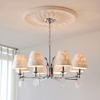 Lustre de plafond pour salon de villa française, luminaire suspendu dimmable pour hôtel, salle de banquet de mariage, restaurant