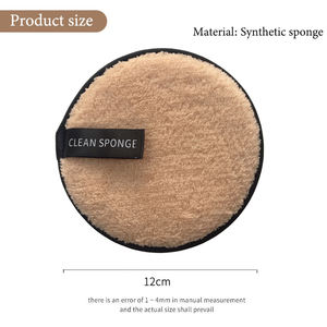 Grands tampons de <span class=keywords><strong>coton</strong></span> ronds écologiques Tampons démaquillants doux et réutilisables Nettoyage du visage Maquillage cosmétique Bouffées pour le visage - Product Image 2