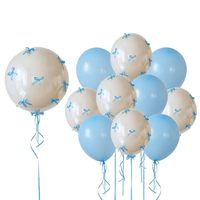 Bouquet de ballons en latex avec confettis en forme de nœud, kit de ballons colorés pour anniversaire, Saint-Valentin, fête prénatale, centre de table