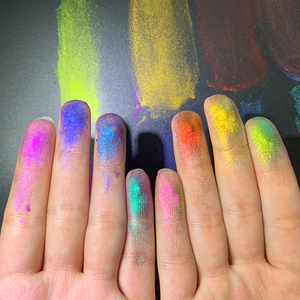 Poudre magnétique pour ongles effet œil de chat chrome caméléon, double effet chromé scintillant, inorganique, vente en gros - Product Image 6