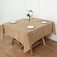 Nouvelle nappe de table carrée et rectangulaire en lin imperméable, moderne, pour hôtel, mariage, banquet