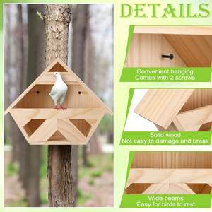 Milieuvriendelijk Cederhout Voor Duifnestkast Veelzijdig Rechthoekig Vogel Slaapplatform Voor Duivenhuisje Tuin Dierenbed - Product Image 5