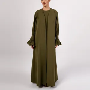 Abaya de lujo para mujer, conjunto de 2 piezas, Túnica musulmana, caftán, vestido largo musulmán, Turquie Dubái, 2023
