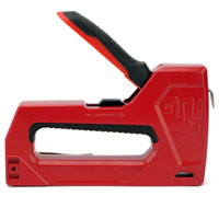 Pistolet à agrafes robuste 2-en-1 en promotion – Outil pour tapisserie et menuiserie avec réglage manuel pour le bricolage, la menuiserie et l'artisanat