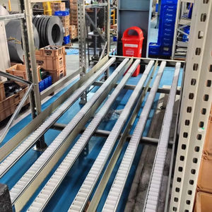 ชั้นวางลูกกลิ้งทำจากเหล็กสำหรับงานหนักระบบดึงแรงโน้มถ่วงแบบแยกส่วนสามารถรับน้ำหนักได้มากเคลือบด้วยผง - Product Image 1