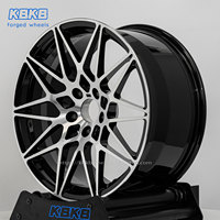 Jantes de voiture de 18 pouces, 19 pouces, 20 pouces, en alliage d'aluminium forgé, monobloc, noires, surface usinée, pour BMW Toyota Runner