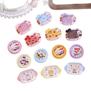 Ornamen Piring Makanan Resin Kartun Kitty Baru 2026, Kerajinan DIY, Gantungan Kunci, Hadiah Kecil, Dekorasi Rumah Boneka, Aksesoris Casing Ponsel, Dekorasi Casing iPad - Product Image 5