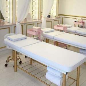 Cama DE BELLEZA DE SPA ajustable de estilo moderno con silla Cama facial de cuero sintético para salón y taller - Product Image 3