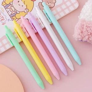 Stylo gel Macaron Press The Pen 0,5 mm, corps en plastique, bouton poussoir, outil d'écriture pour le bureau et l'école - Product Image 4