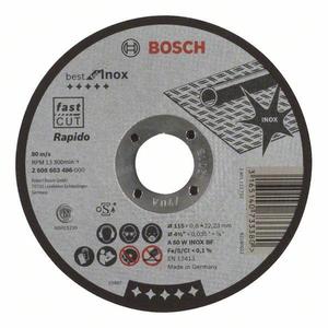 BOSCH-Disque de coupe droit 2608603486 ''Best for Inox - Rapido'' A 60 W INOX BF - EAN 3165140733380 ABRASIFS CUTING DISCS - Product Image 1