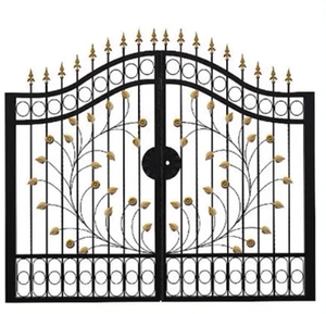 OEM/ODM 30 Jahre Erfahrung Maßgefertigtes Farbiges Villa-Sicherheits-Automatisiertes Schmiedeeisen-Schwingtür-Sicherheitstor - Product Image 5