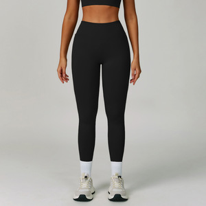 Leggings Deportivos para <span class=keywords><strong>Mujer</strong></span>, Diseño en V en la Espalda, Efecto Push-Up, Sin Costuras, Alta Elasticidad y Compresión, para Gimnasio, 2026 - Product Image 4