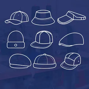 قبعات رياضية بأشكال مختلفة, قبعات رياضية بشعار مصمم شهير ، قبعة مطرزة بدلو ، قبعات صغيرة