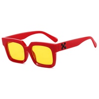 Usine en Chine Vente en Gros Gafas De Sol Hombre Designer de Luxe Inspiré X Men Trendy Retro White Square Frame Lunettes de Soleil