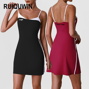 RUIQUWIN Vente en gros OEM Robe de sport moulante sans manches pour femme, sexy, pour le golf, le tennis, le yoga et le fitness - Product Image 1