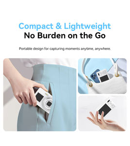 กล้องดิจิตอล OEM ขายส่งจำนวนมาก ราคาถูก 5k กล้องมิเรอร์เลสขนาดกะทัดรัด สำหรับวีล็อก ซูม 18 เท่า ถ่ายภาพ/วิดีโอ ด้านหน้า/ด้านหลัง เหมาะสำหรับงานออฟฟิศ ดีไซน์เนอร์ - Product Image 6