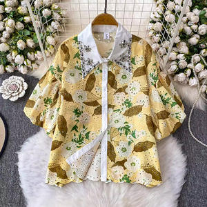 महिलाओं के लिए 2025 डायमंड स्टडेड ब्लाउज, 2025 ग्रीष्मकालीन नई शैली की शर्ट - Product Image 2