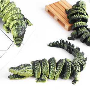 Cocodrilo Impreso en 3D, Modelos Articulados, Figuras de Animales con Articulaciones Flexibles, Regalos Sorpresa de Fantasía - Product Image 1