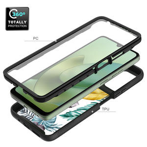 เคสโทรศัพท์มือถือดีไซน์สร้างสรรค์ พร้อมฟังก์ชันปกป้องหน้าจอ  วัสดุ PC TPU  แบบแข็ง  ครอบคลุมรอบด้าน  สำหรับ Moto Edge 2025 - Product Image 5