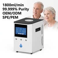Máquina de Inhalación SPE Avanzada de 1800 ml/min, Generador de Alta Pureza 99.999%, Inhalador Molecular para Bienestar