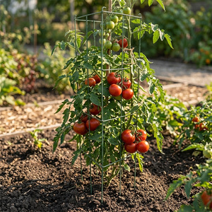 <b>Tomato</b> Climbing Trellis Square Green Iron Plant <b>Support</b> For Vegetable Garden Easily Assembled - Product Image 2