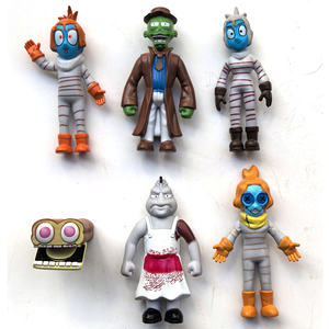 HY nuevo 3,5-4 pulgadas lámpara de Gas área figuritas <span class=keywords><strong>MEL</strong></span> cara grande cabeza modelo adornos 6 tipos en bolsas pastel Topper decoración Juguetes - Product Image 1